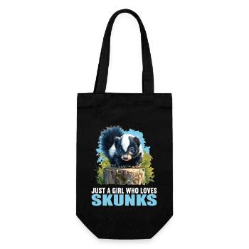 Stinktiere Stinktier - Geschenkbeutel für Flaschen - Schwarz - Vorne