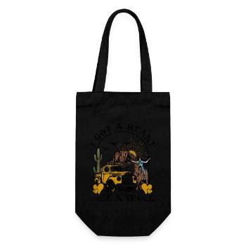 J’ai un cœur comme un camion - Sac à bouteille - noir - Devant