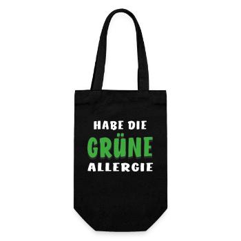 J’AI L’ALLERGIE VERTE - Sac à bouteille - noir - Devant