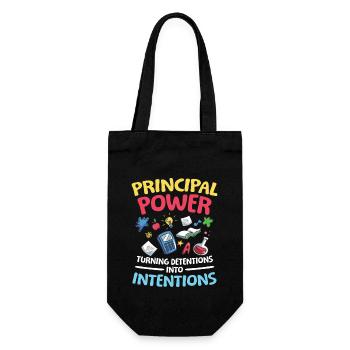 Principal Power Turning Detentions into Intention - Geschenkbeutel für Flaschen - Schwarz - Vorne