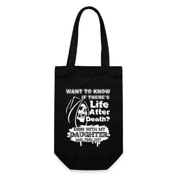 Don't Mess With My Daughter - Gift Bag for Bottles - black - Front