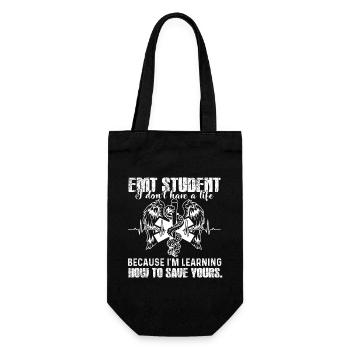 EMT Student I Don't Have A Life - Gift Bag for Bottles - black - Front
