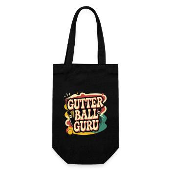 Gutter Ball Guru 10 - Geschenkbeutel für Flaschen - Schwarz - Vorne
