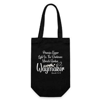 Waymaker Promise Keeper Miracle Worker - Gift Bag for Bottles - black - Front