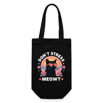 Ne vous inquiétez pas Miaoul Chat Chaton Mignon - Sac à bouteille - noir - Devant