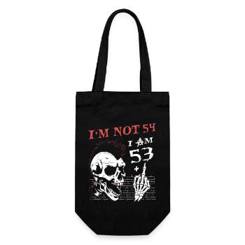 J’ai 53 ans et majeur - 54e anniversaire - Sac à bouteille - noir - Devant