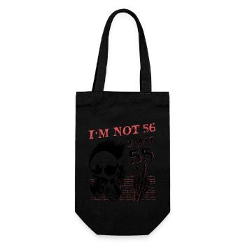 J’ai 55 ans et majeur - 56e anniversaire - Sac à bouteille - noir - Devant