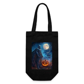 Halloween Geschenk Frauen Ritter Männer Kinder - Geschenkbeutel für Flaschen - Schwarz - Vorne