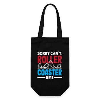 Sorry Can't Roller Coaster Bye - Gift Bag for Bottles - black - Front