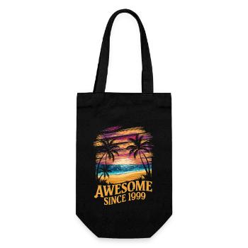 Awesome Since 1999 Beach Sunset - Gift Bag for Bottles - black - Front