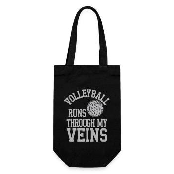 Joueur De Volley-ball Et Fan Spike Service - Sac à bouteille - noir - Devant