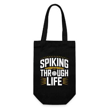 Joueur De Volley-ball Et Fan Spike Service - Sac à bouteille - noir - Devant