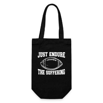 Just Endure The Suffering American Football - Geschenkbeutel für Flaschen - Schwarz - Vorne