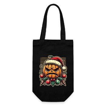 Halloween Christmas Pumpkin Fun - Gift Bag for Bottles - black - Front