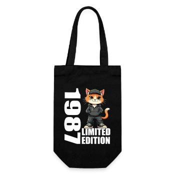 Limited Edition 1987 Geburtstag 1987 Geboren - Geschenkbeutel für Flaschen - Schwarz - Vorne