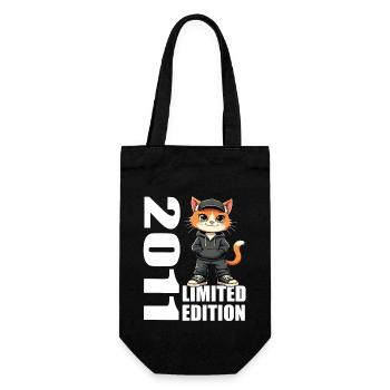 Limited Edition 2011 Geburtstag 2011 Geboren - Geschenkbeutel für Flaschen - Schwarz - Vorne