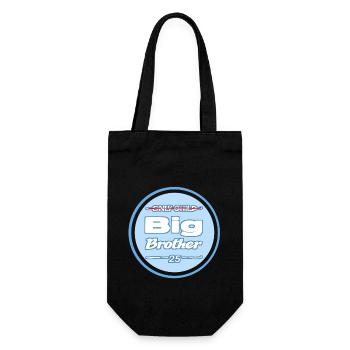 big brother blue - Gift Bag for Bottles - black - Front