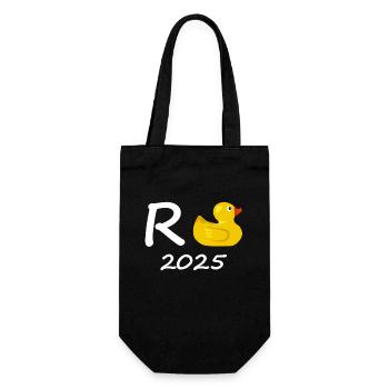 Canard Pension 2025 Pension Retraite Grand-père Mamie Retraité - Sac à bouteille - noir - Devant