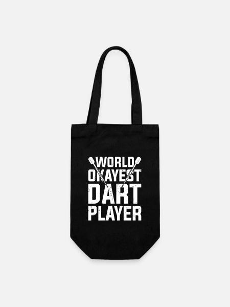 Darts Player Funny Steeldart Dart Darts Team - Gift Bag for Bottles - black