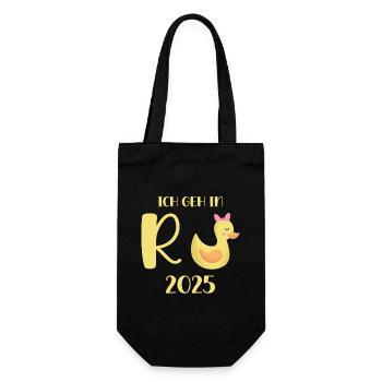Canard Pension 2025 Pension Retraite Grand-père Mamie Retraité - Sac à bouteille - noir - Devant