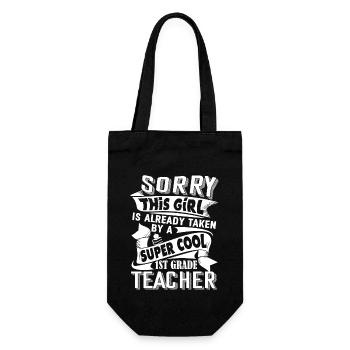 1st Grade Teacher Taken By Super Cool 1st Grade - Gift Bag for Bottles - black - Front