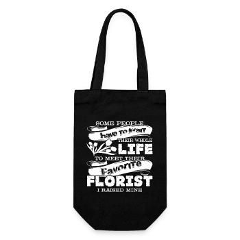 Florist Proud Florist Parent - Gift Bag for Bottles - black - Front