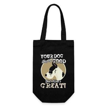 Greatest Dog Great Dane - Gift Bag for Bottles - black - Front