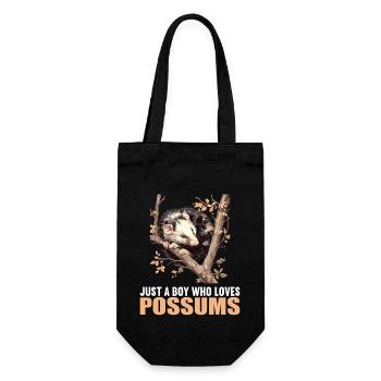 Opossum Opossums - Geschenkbeutel für Flaschen - Schwarz - Vorne
