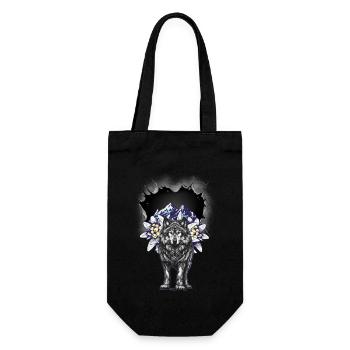 Austria Tyrol Tyrolean Wolf Wolves Mountains Mountains - Gift Bag for Bottles - black - Front