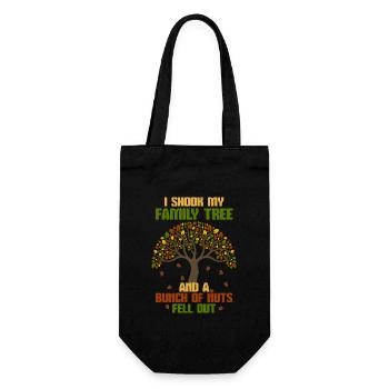 J’ai secoué mon arbre généalogique et un tas de noix est tombé - Sac à bouteille - noir - Devant
