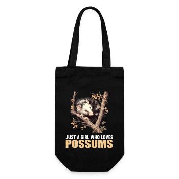 Opossum Opossums - Geschenkbeutel für Flaschen - Schwarz - Vorne