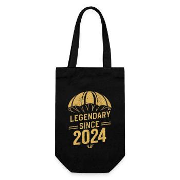 Légendaire depuis 2024 - Parachutiste Anniversaire Vintage - Sac à bouteille - noir - Devant