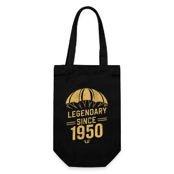 Legendary Since 1950 - Skydiver Birthday Vintage - Gift Bag for Bottles - black - Front