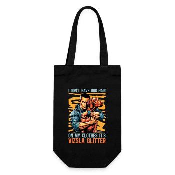 Vizsla I Don't Have Dog Hair Pet Owner Dog Breeder - Gift Bag for Bottles - black - Front