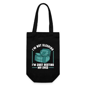 I'm Not Sleeping I'm Just Resting My Eyes - Gift Bag for Bottles - black - Front