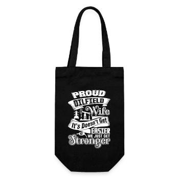 Proud Oilfield Wife - Gift Bag for Bottles - black - Front