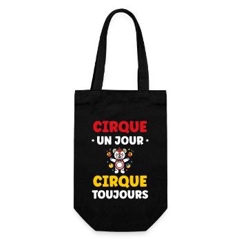 Humour cirque - Sac à bouteille - noir - Devant