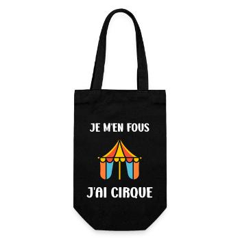 Humour cirque - Sac à bouteille - noir - Devant