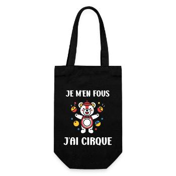 Humour cirque - Sac à bouteille - noir - Devant