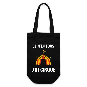 Humour cirque - Sac à bouteille - noir - Devant