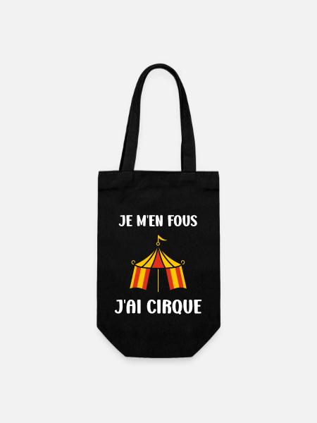 Humour cirque - Sac à bouteille - noir