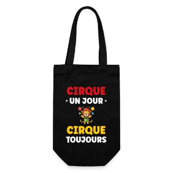 Humour cirque - Sac à bouteille - noir - Devant