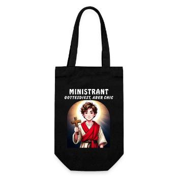 ALTAR BOY OF GOD, BUT CHIC - Gift Bag for Bottles - black - Front