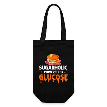 Sugarholic Sweets Sugar Candy Enthusiast - Gift Bag for Bottles - black - Front