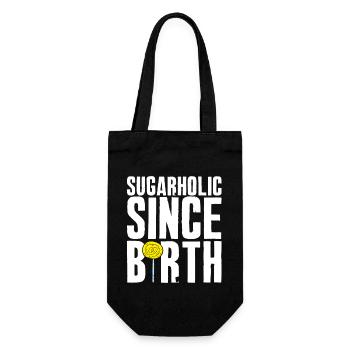 Sugarholic Sweets Sugar Candy Enthusiast - Gift Bag for Bottles - black - Front