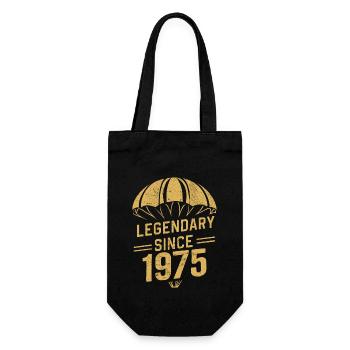 Legendary Since 1975 - Skydiver Birthday Vintage - Gift Bag for Bottles - black - Front