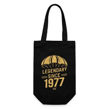 Legendary Since 1977 - Skydiver Birthday Vintage - Gift Bag for Bottles - black - Front