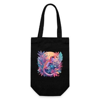 Geckos Gecko - Gift Bag for Bottles - black - Front
