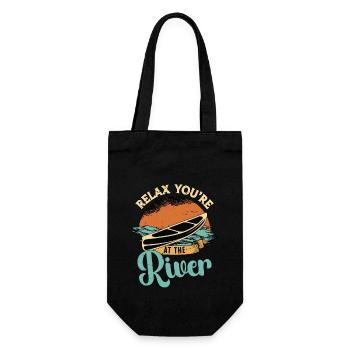Canoë Se détendre Vous êtes à la rivière Aime pagayer - Sac à bouteille - noir - Devant