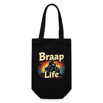 Motorcycle Motorcyclist Motorcycle Machine - Gift Bag for Bottles - black - Front